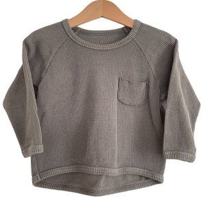 peekaboo Baby Textured Long Sleeve Sweater